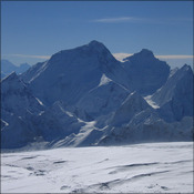 Everest and Lhotse from Cho Oyu