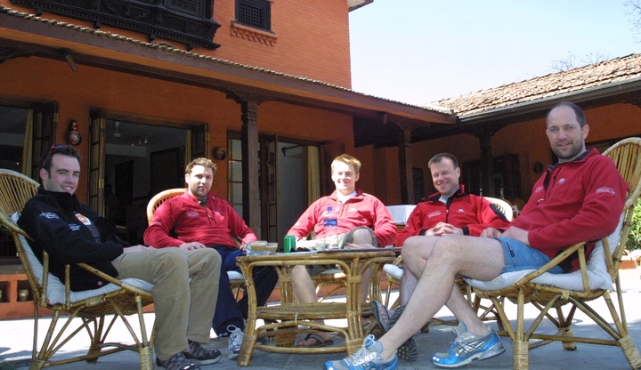 Logistics Team relaxing in the Summit Hotel