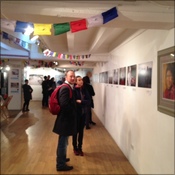 Visitors to the exhibition