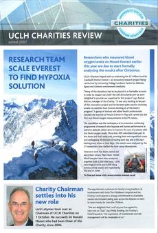 UCLH Charity Review magazine - CXE