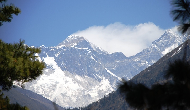 Everest from Namche Hill