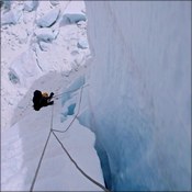Paul Richards in icefall